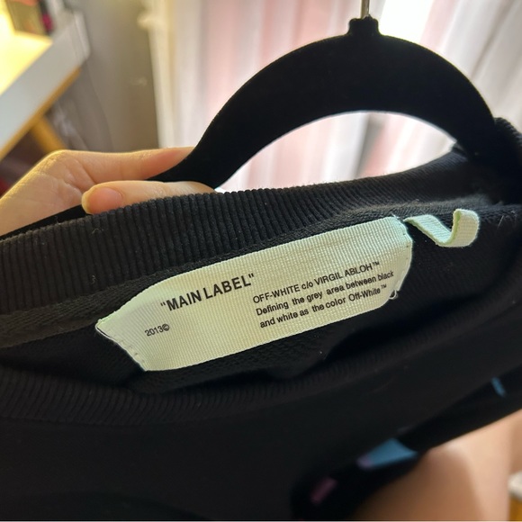 OFF WHITE DIAG GRADIENT CREWNECK SWEATSHIRT 💗🦋 - Picture 6 of 6